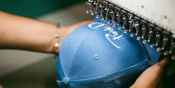 embroidered cap